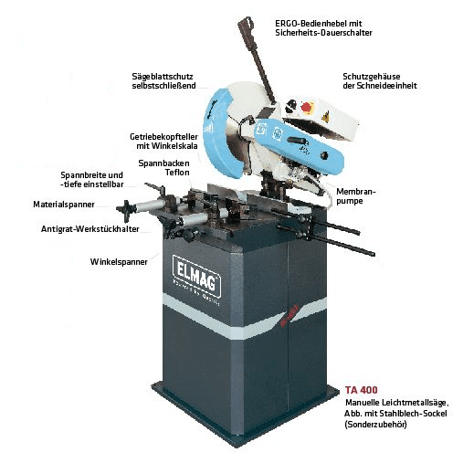 ALU-Metall-Kreissägemaschine TA 400 – Bild 2