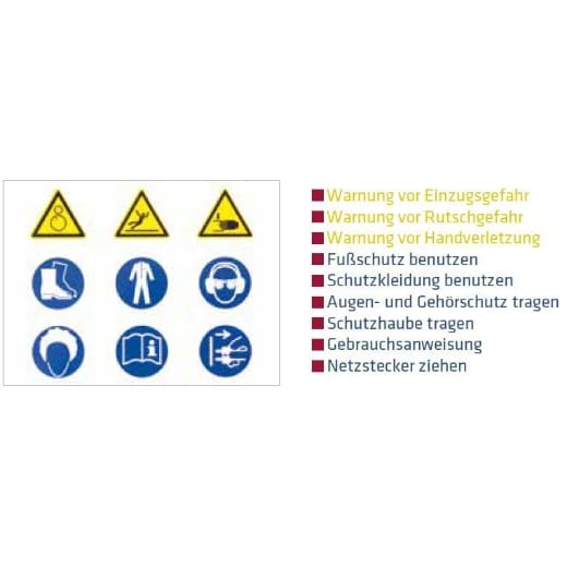 Warnschild 'Aufkleber' 100x75mm