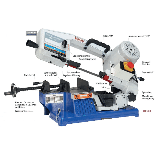 Metall-Bandsägemaschine TB 100 – Bild 2