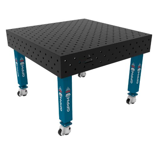 Schweißtisch PLUS auf Rädern 1200x1200 mm 16-diag