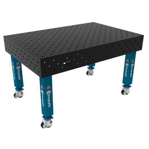Schweißtisch PLUS auf Rädern 1500x1000 mm 16-diag