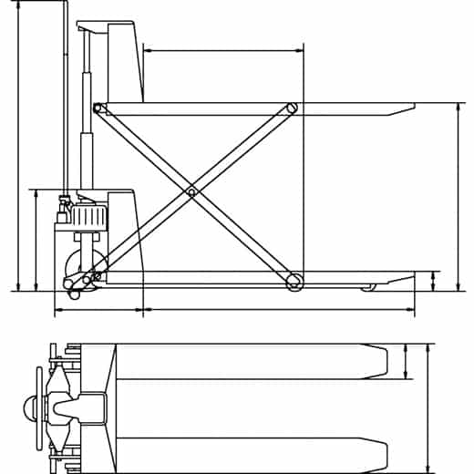 Scherengabelhubwagen PHH 1001