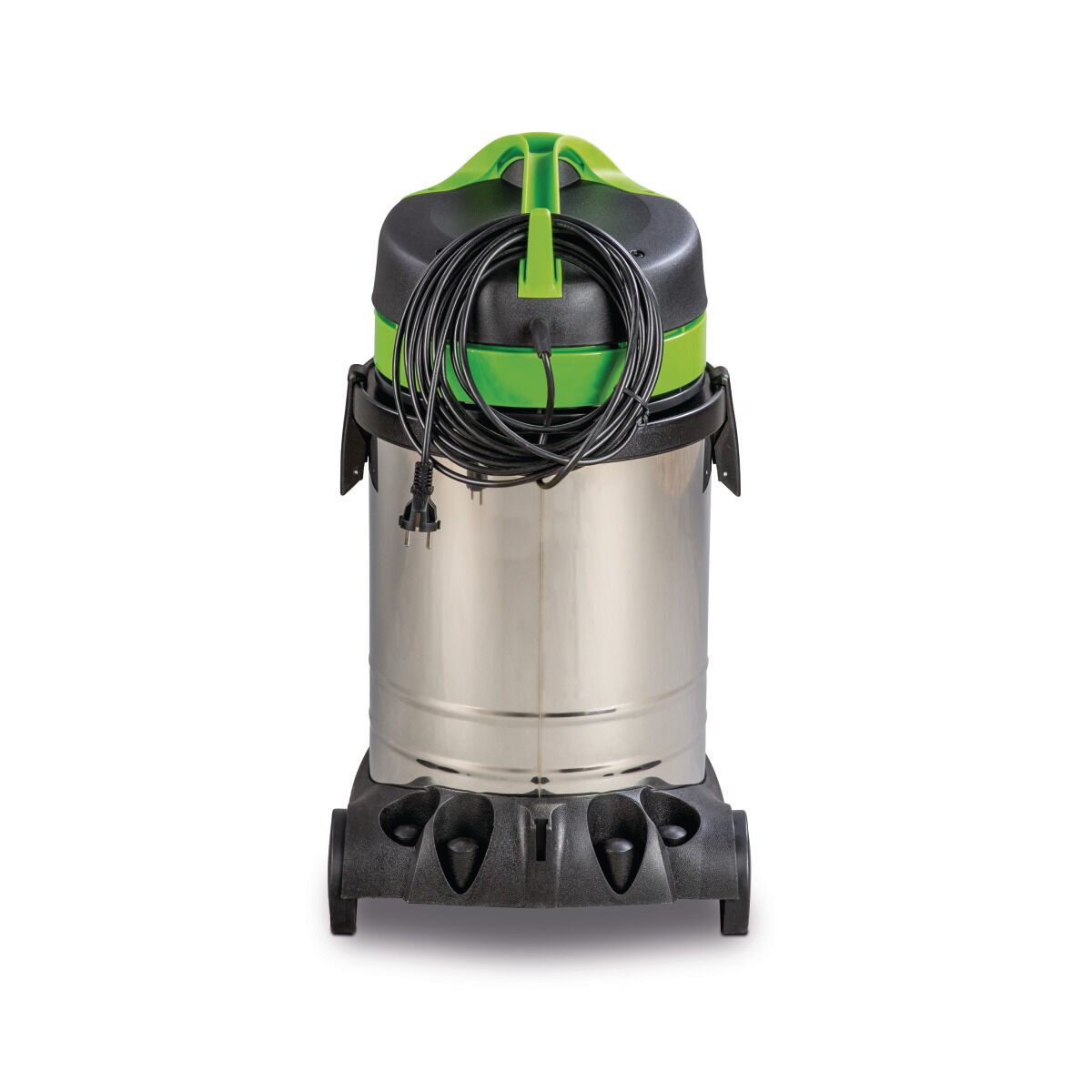 Rückansicht des Cleancraft flexCAT 133 IPD mit aufgewickeltem Netzkabel.