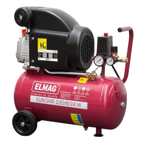 Kompressor EUROAIR 220/8/24 W - 'SET-AKTION':