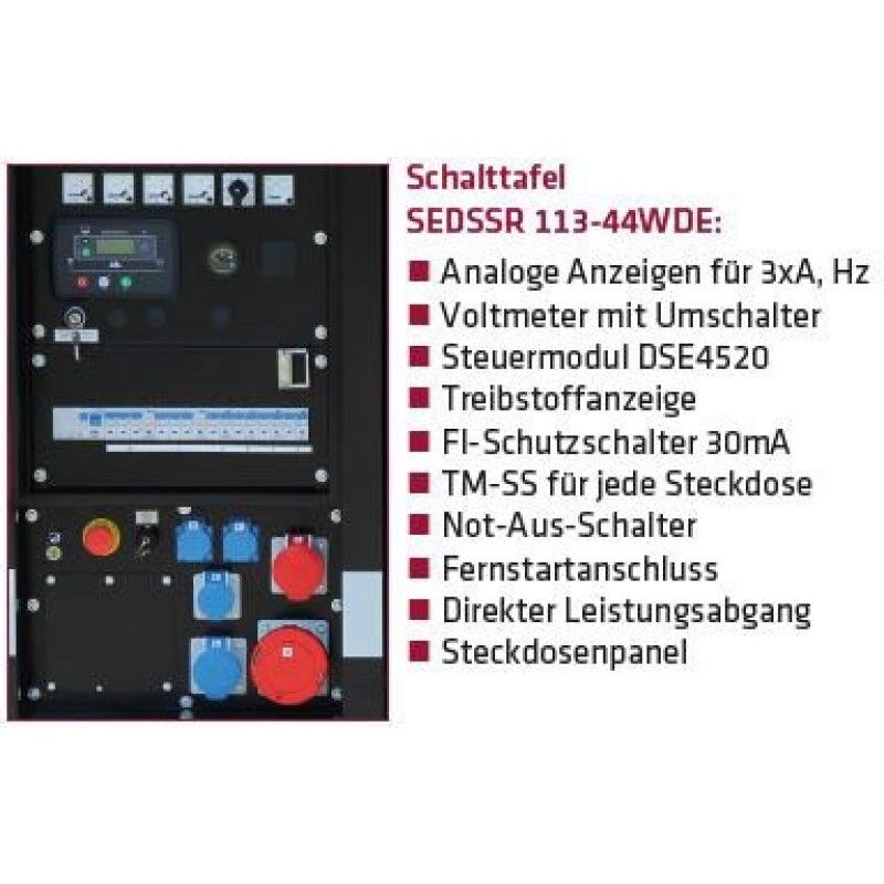 Stromerzeuger SEDSSR 44WDE-AVR-DSE4520 - STAGE 3A* – Bild 2