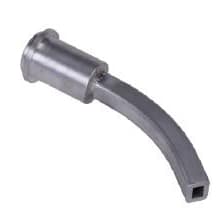 Kurzdüse Aluminium 45° gebogen