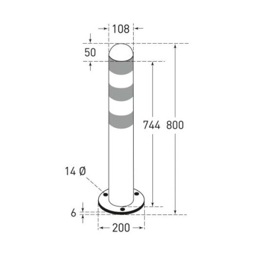CITY Schutzpoller aus Edelstahl