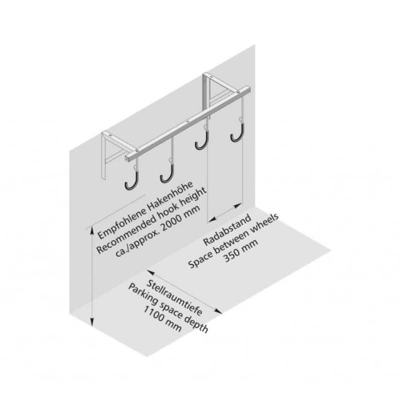Fahrradständer Hängeparksystem 3800 von WSM – Bild 2