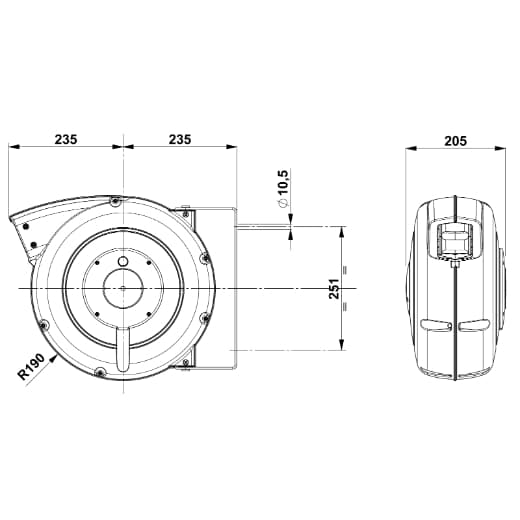 Autom. Kabelaufroller ZECA 7525 RNF – Bild 2