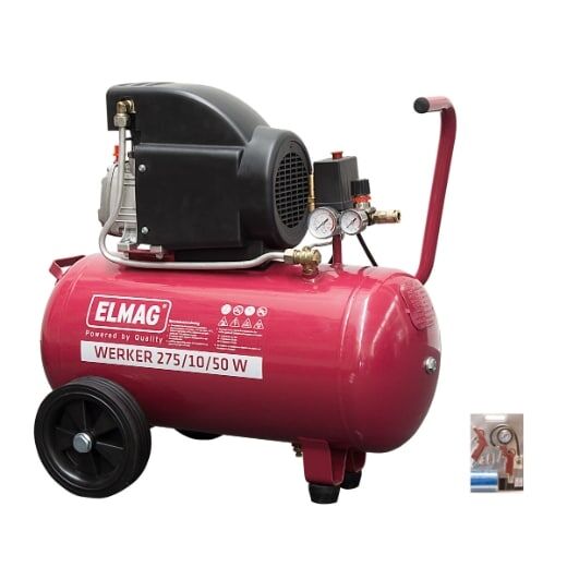 Kompressor WERKER 275/10/50 W - 'SET-AKTION':