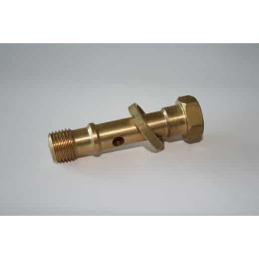 Messing-Halterung bei Rückschlag-