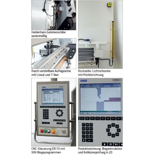 Hydraulische Abkantpresse 3-Achsen Mod. CNC-HAP 3100x175t – Bild 4
