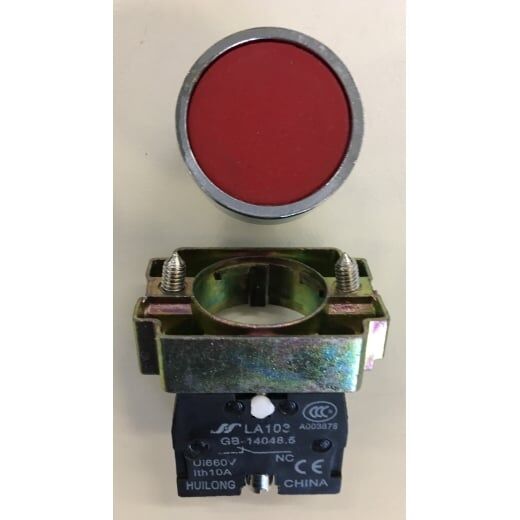 Schalter 'STOP' (rot) für Spindel