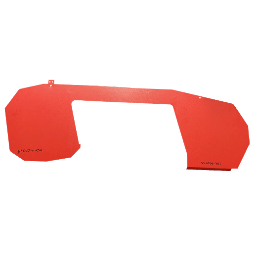 Sägebandabdeckung rot (hinten)