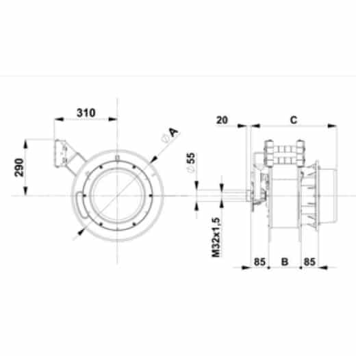 Autom. Kabelaufroller ZECA 1757/RNF – Bild 2
