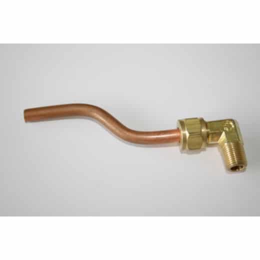 CU-Kühlmittelleitung mit Anschlusswinkel