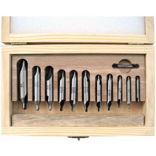 Zentrierbohrer-Set 12-teilig