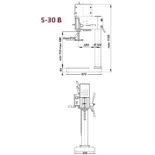 STRANDS Getriebe-Tischbohrmaschine S 30 B (S 28 B) – Bild 2