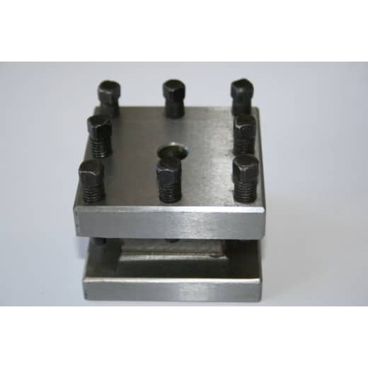 Stahlhalter mit 8 Schrauben kompl. Nr. 9+2