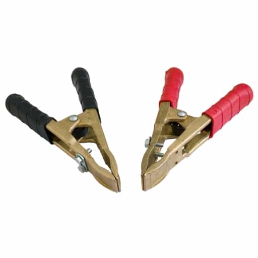 Polklemme (rot +) - Messing