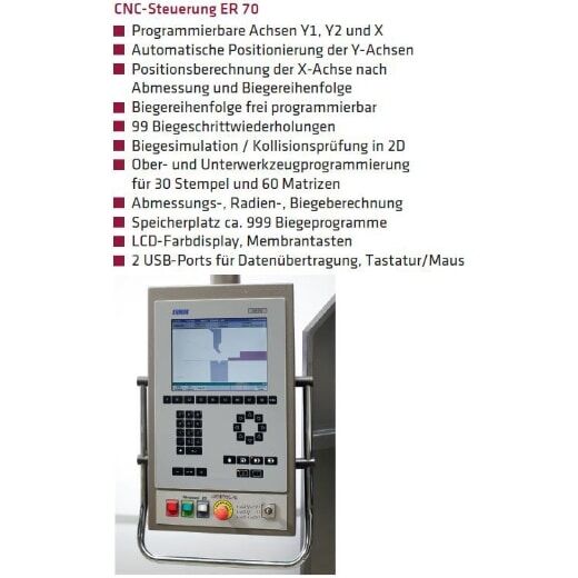Hydraulische Abkantpresse 3-Achsen – Bild 3
