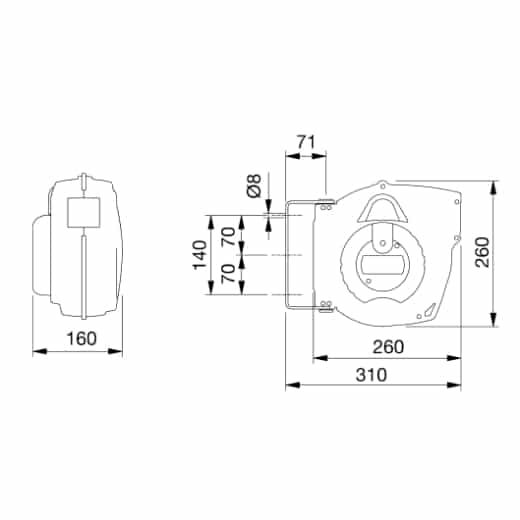 Automatischer Kabelaufroller ROLL ELECTRIC JUNIOR 230/10 – Bild 4