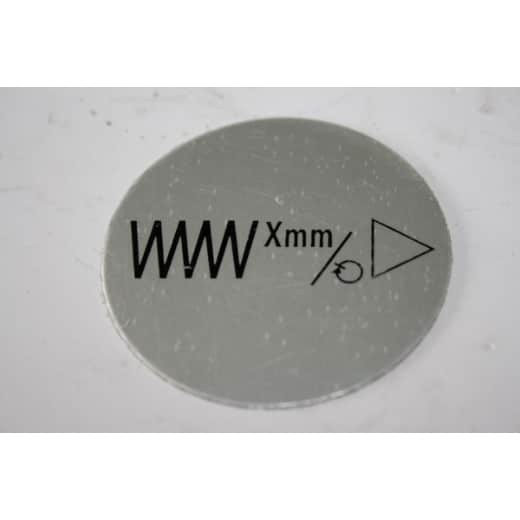 Metallabdeckung für Vorschubrad