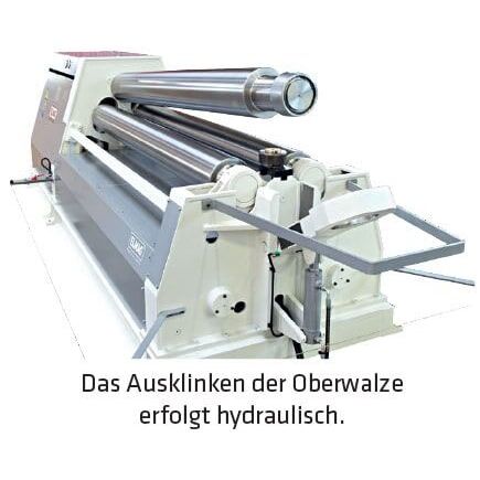 Hydraulische 3-Walzen Rundbiegemaschine – Bild 4