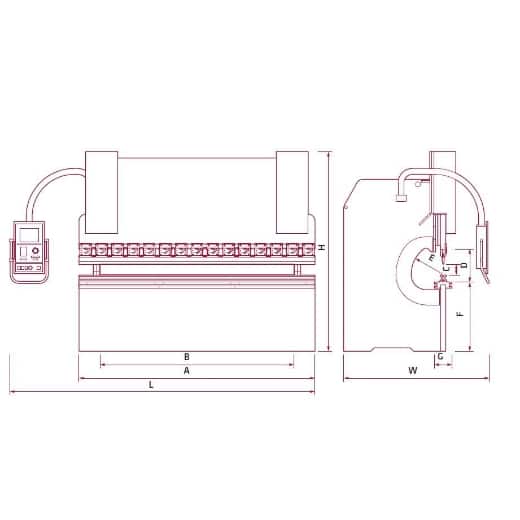 Hydraulische Abkantpresse 3-Achsen – Bild 3