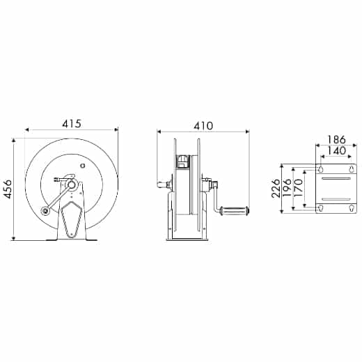 Manueller Schlauchaufroller Serie 430 – Bild 2