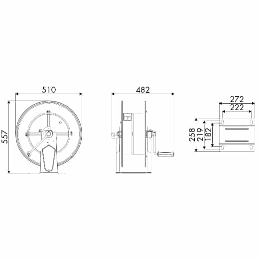 Manueller Schlauchaufroller Serie 540 – Bild 2