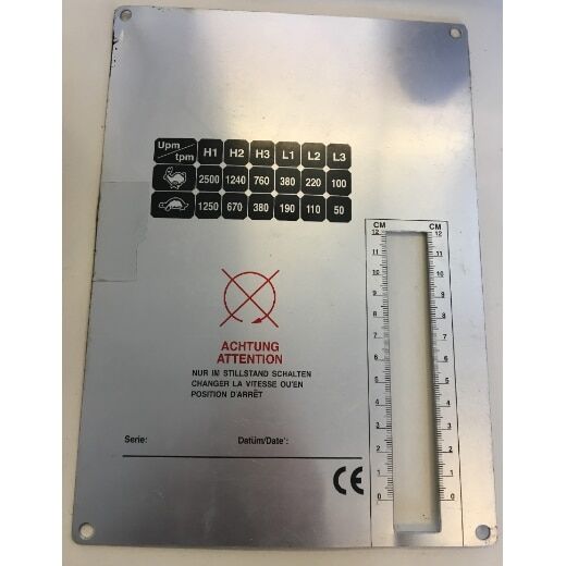 ALU-Frontblech für GEM-300