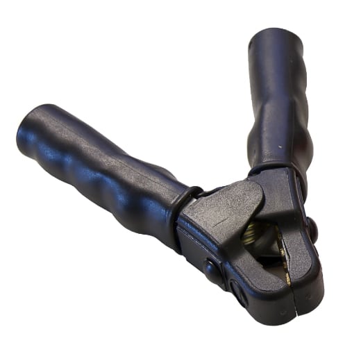 Polklemme (schwarz -) - vollisoliert