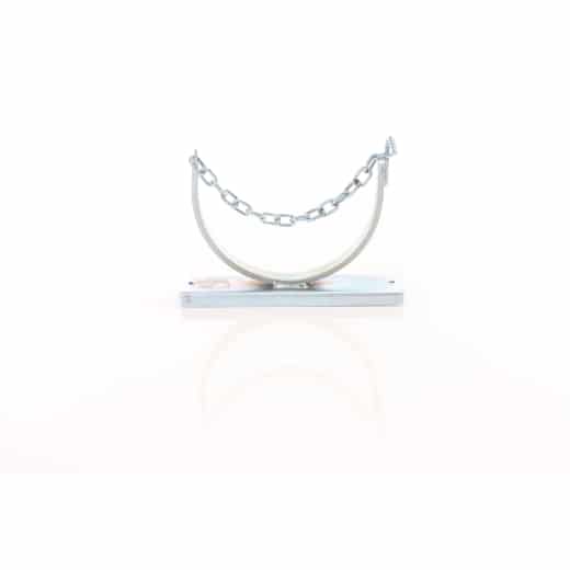 Gasflaschenwandhalterung mit Kettensicherung