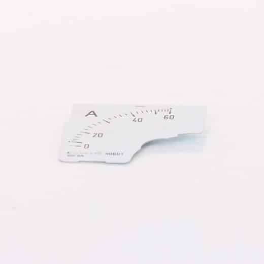 Skala 0-60A zu Amperemeter 72x72mm