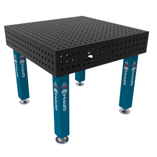 Edelstahl Schweißtisch PRO 1000x1000 mm 16-50x50