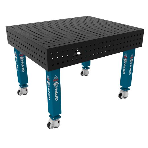 Schweißtisch PLUS auf Rädern 1200x1000 mm 16-50x50
