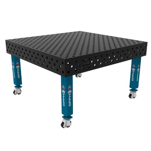 Schweißtisch PRO auf Rädern 1500x1480 mm 28-diag