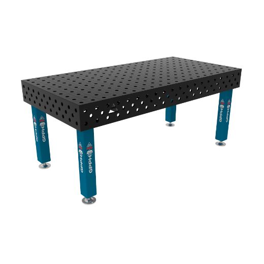 Edelstahl Schweißtisch PRO 2000x1000 mm 28-100x100