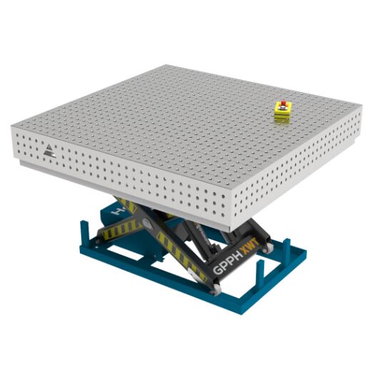 Edelstahl Schweiß Hubtisch PRO 1500x1480 mm 16-50x50