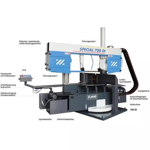 MACC Metall-Bandsägemaschine Modell SPECIAL 700 DI