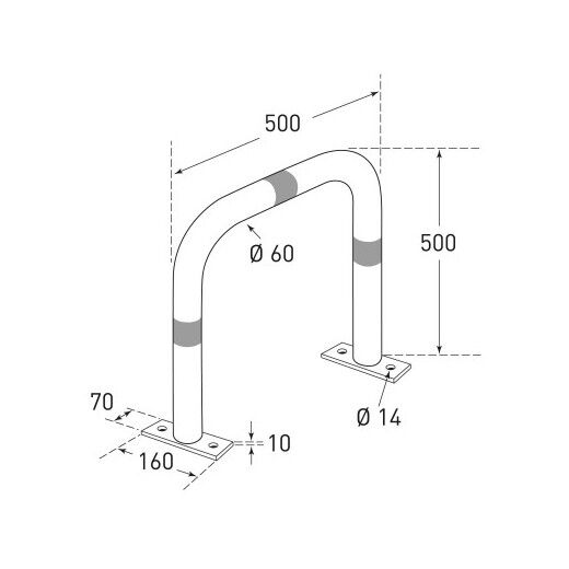 CITY Schutzbügel aus Stahl