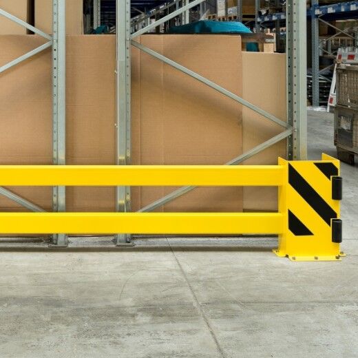 Regalschutz-Planken-Set B mit Leitrollen