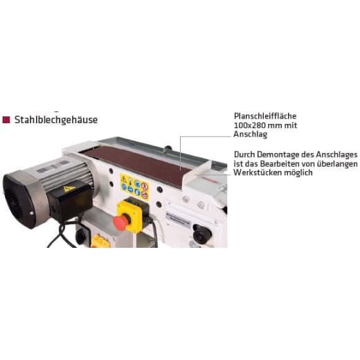 Bandschleifmaschine BSM 100x1220 N, 400 Volt – Bild 3
