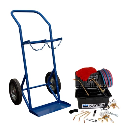 AUTOGEN-Komplett-Set - ohne Gasflaschen Montagebox KE 17/5m - Set / 50 l