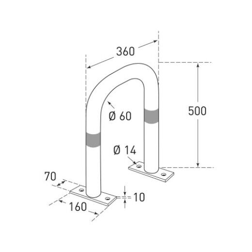 CITY Schutzbügel aus Stahl