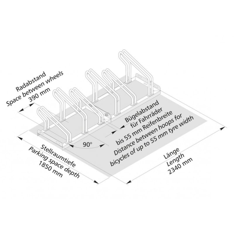 Fahrradständer Bügelparker 2000 von WSM – Bild 10
