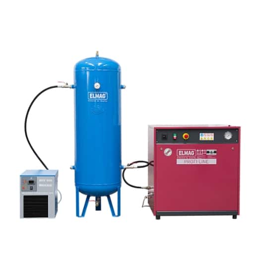 Kompressor PROFI-LINE 'SILENT' PL-S 750/10/3 D - im Paket 2