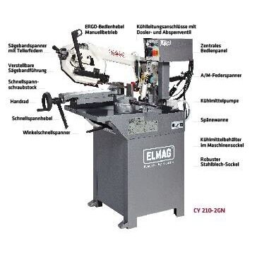 Gehrungs-Bandsägemaschine Modell CY210-2GN – Bild 2