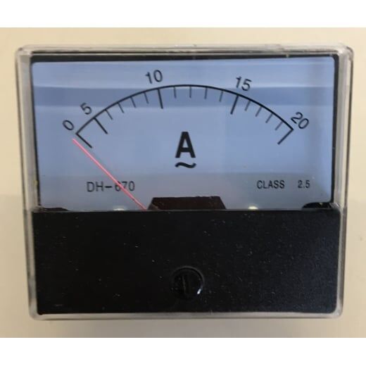Amperemeter 70x60mm
